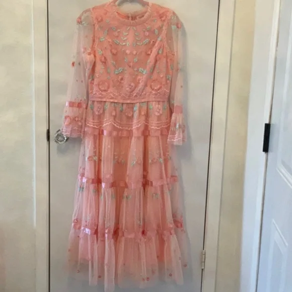 Ivy City Co. Peach Pink Dress Size Small - Picture 1 of 6